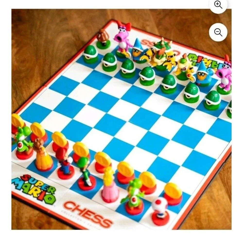 Super Mario Chess Set Collector's Edition -‎ Nintendo/USOPOLY New Free Shipping